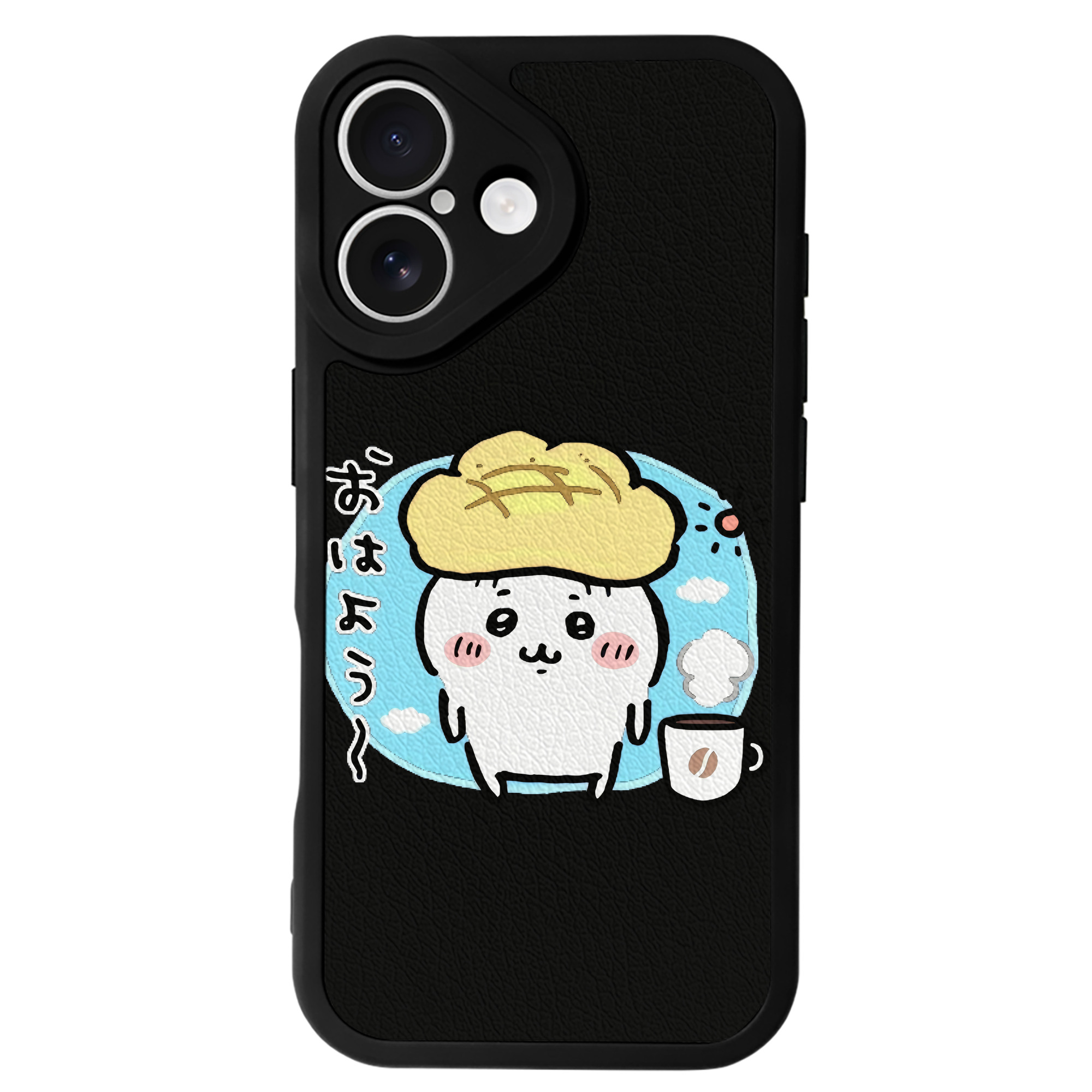 （画像用） ちいかわ ちいかわ Chii-kawa chiikawa 【iPhone 16シリーズ対応】シリコンスマホケース（レザー調） 材質：シリコン